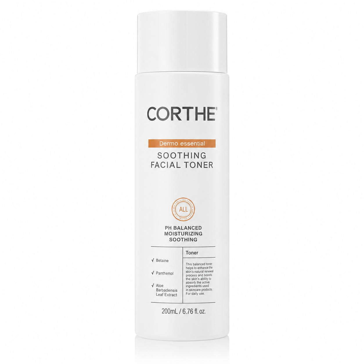Corthe Soothing Facial Toner 200 ml / nomierinošs, mitrinošs sejas toniks
