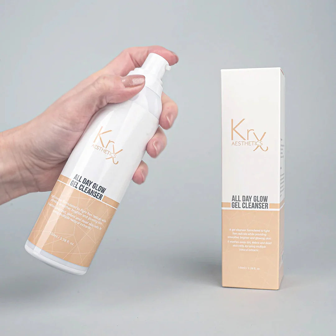 KRX Aesthetics Glow Mazgāšanas Gēls | Attīrošs gēls Glass Skin efektam 100ml