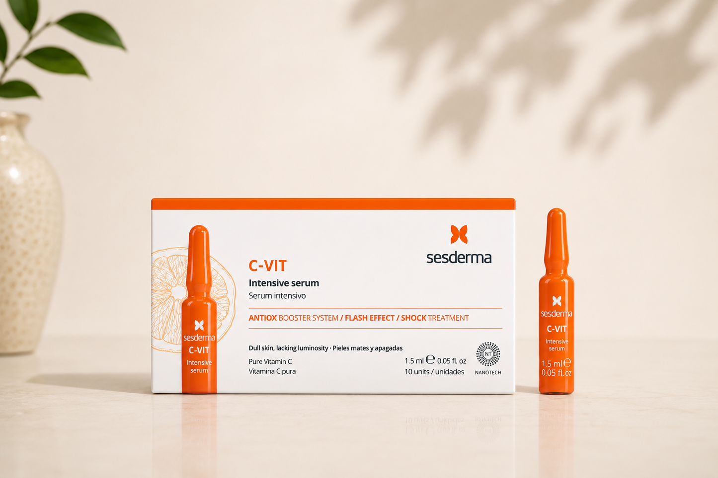 Sesderma C-VIT Intensive seruma ampulas 12% C vitamīns 10x1,5ml