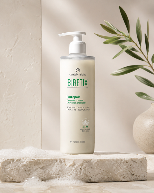 BIRETIX ISOREPAIR CREAMY CLEANSER, 400 ml. Krēmveida attīrošs līdzeklis kombinētai un taukainai ādai.