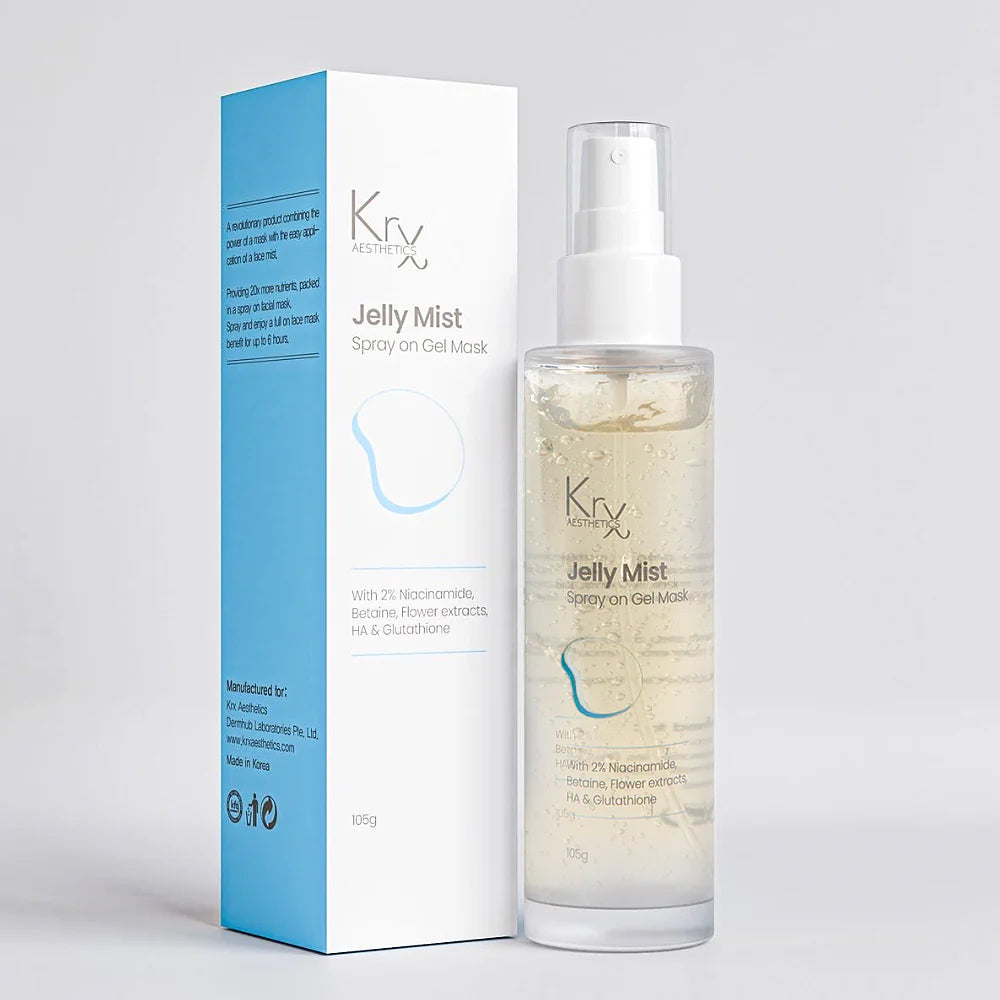 KRX Aesthetics Jelly Mist Sprejs | Mitrinošs mists Glass Skin efektam 105g