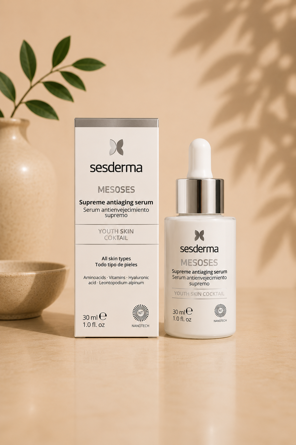 Sesderma Mesoses liposomālais pretnovecošanas serums visiem ādas tipiem 30ml