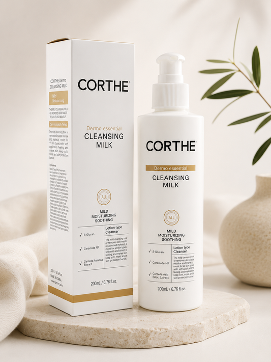 Corthe Cleansing Milk 200 ml / Maigs attīrošs pieniņš sejai