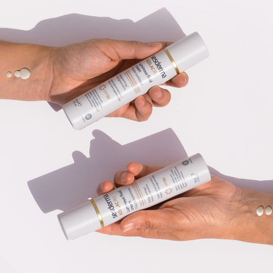 Azelac RU luminous fluid cream SPF50, 50 ml, fluīds ar izgaismojošiem elementiem un SPF50 aizsardzību