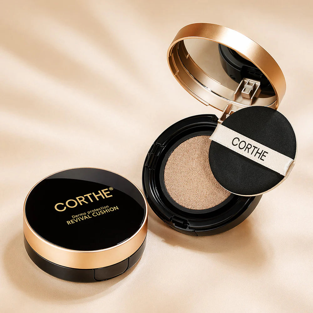 Corthe Revival Cushion SPF50+ PA+++ 15 g  Korejiešu glow efekta cushion tonālais ar SPF aizsardzību