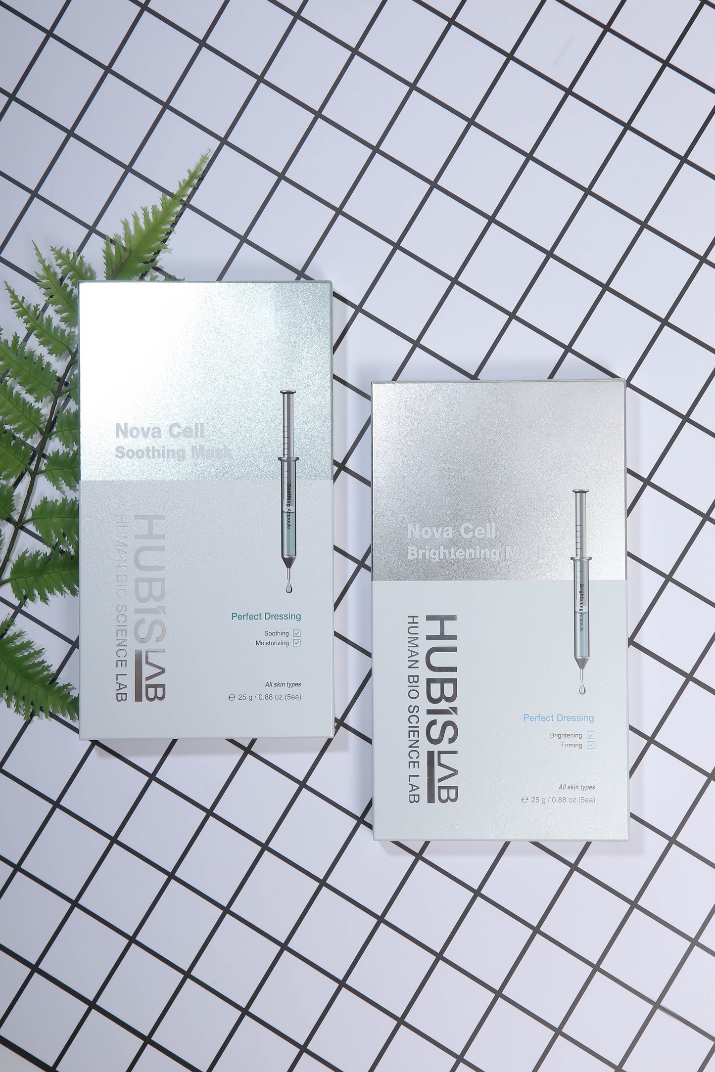 HUBISLAB e+ Epiderma Nova Cell Brightening Mask | Izgaismojoša Maska, 5 gab.