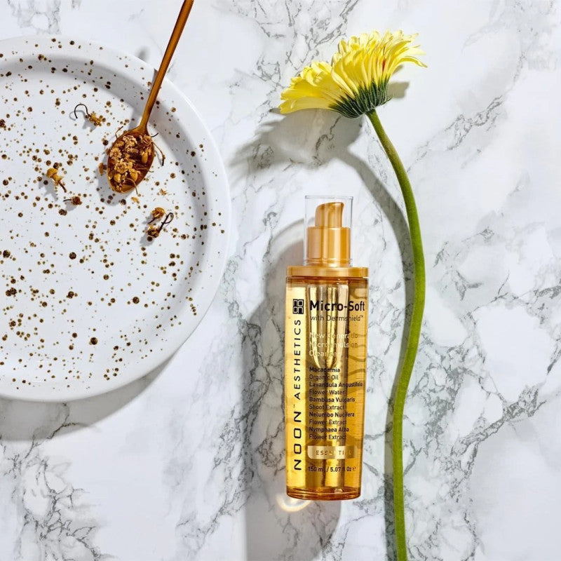 Noon Aesthetics Micro-Soft Cleanser uz eļļas un ūdens bāzes, 150 ml