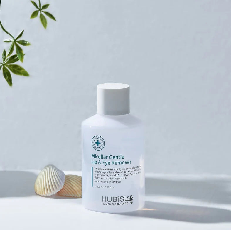 HUBISLAB Micellar Gentle Lip and Eye Remover / Micelārais ūdens acu un lūpu zonai  200 ml