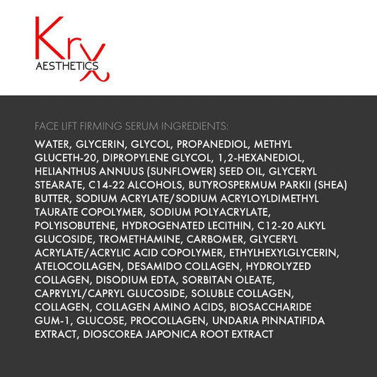 KRX Aesthetics FACE LIFT FIRMING SERUMS. 50 ml sejai un acīm