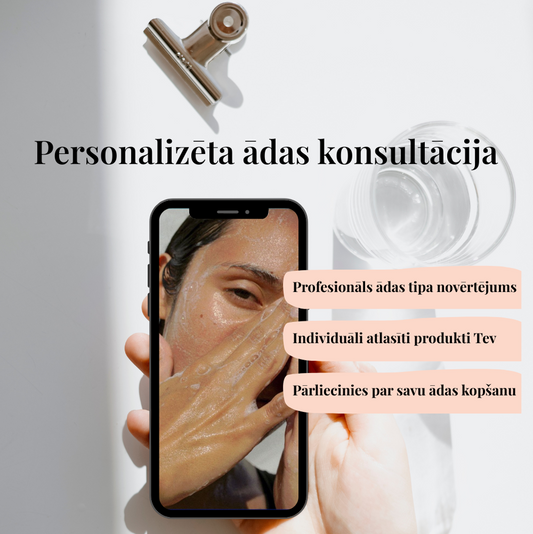 Personalizēta ādas konsultācija + tests (24h laikā)